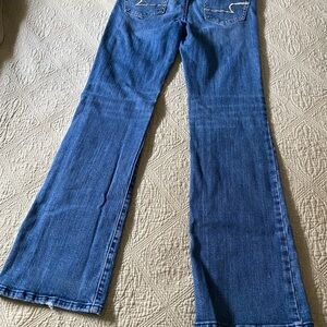 American Eagle Outfitters Blue Flare & Wide Leg Jeans